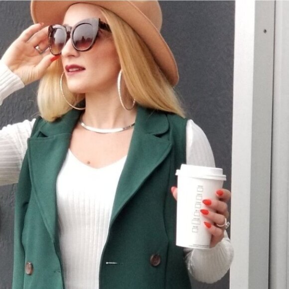 Forest Green Vest - Picture 4 of 5